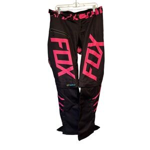 Fox Racing Switch Motocross Pants Black Pink Convertible Zip Off Size 14